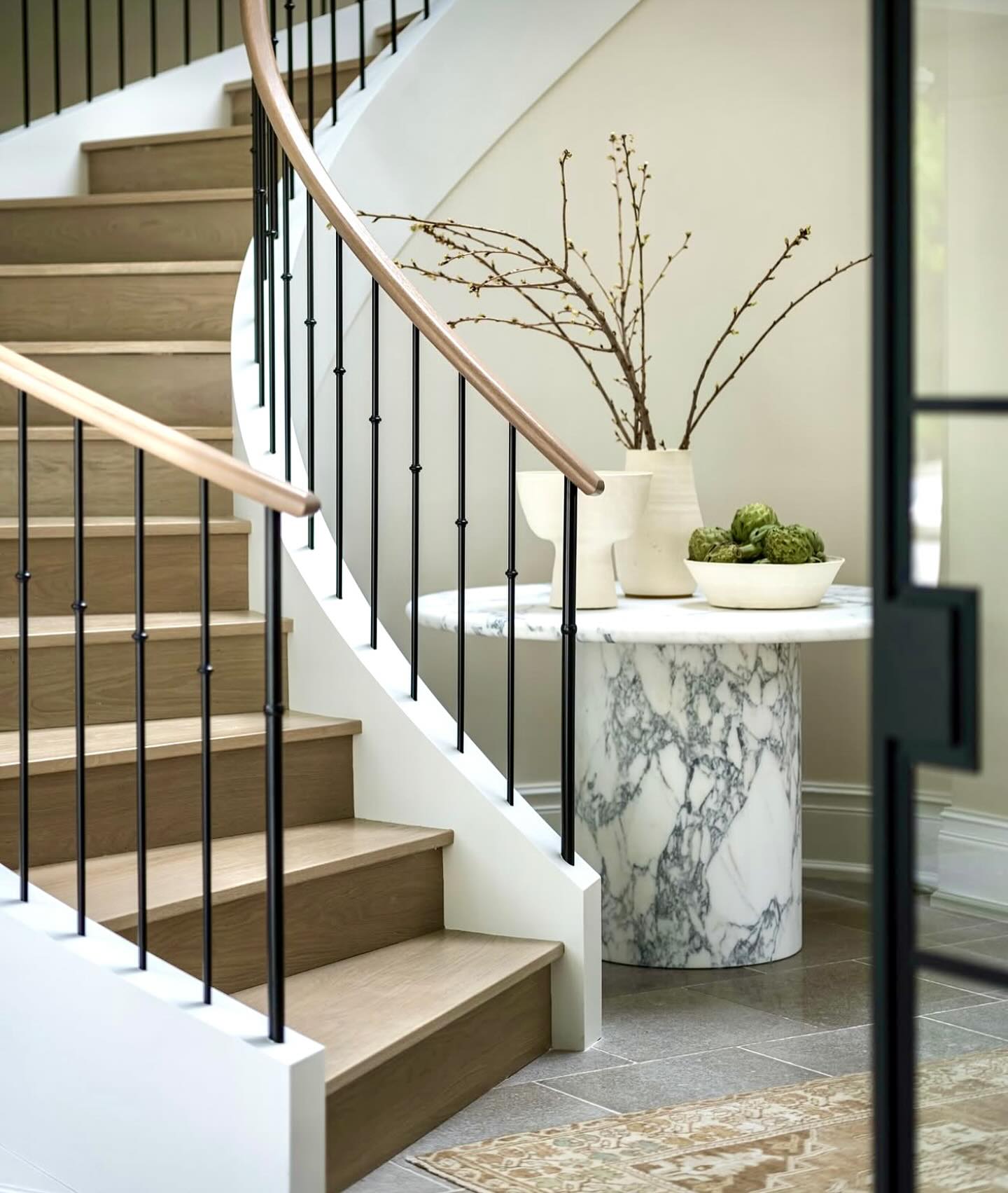 austaircase Classic Matte Black Iron Stair Balustrade