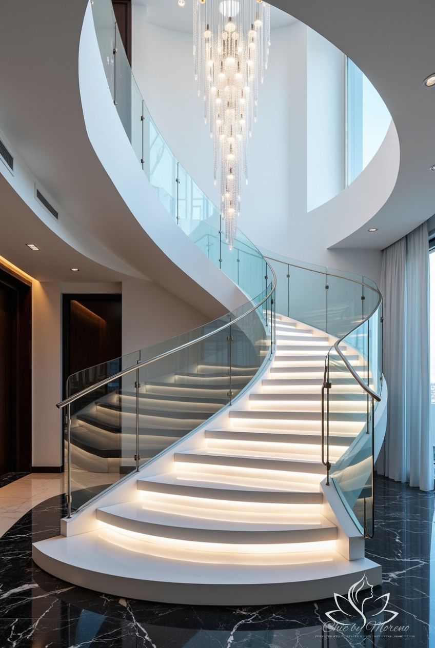 Modern Curved Staircase