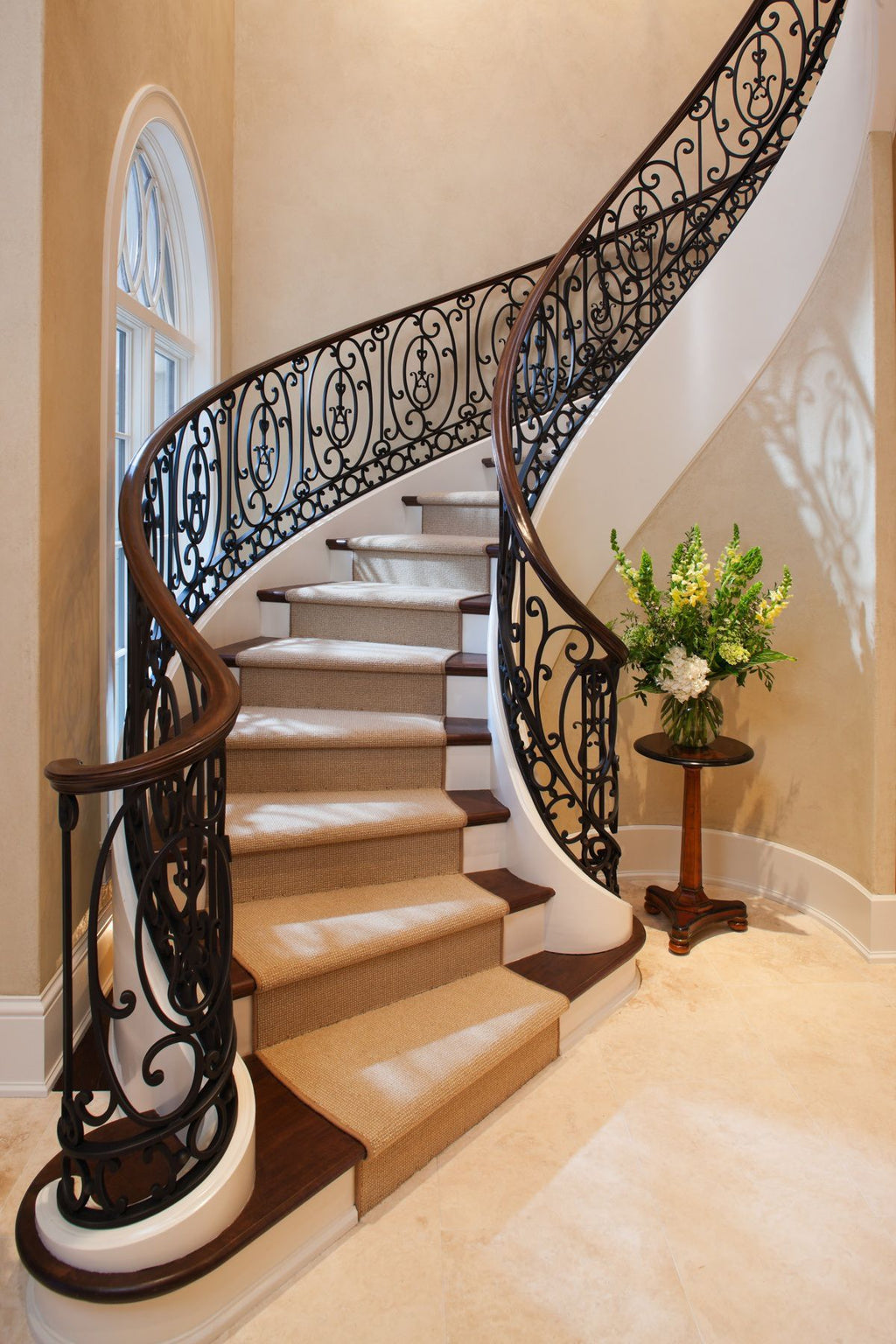 austaircase Minimalist Iron Stair Balustrade For Villa