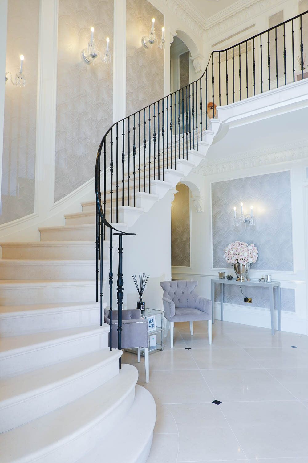 austaircase Vintage Inspired Black Iron Stair Balustrade For Villa&Hotel