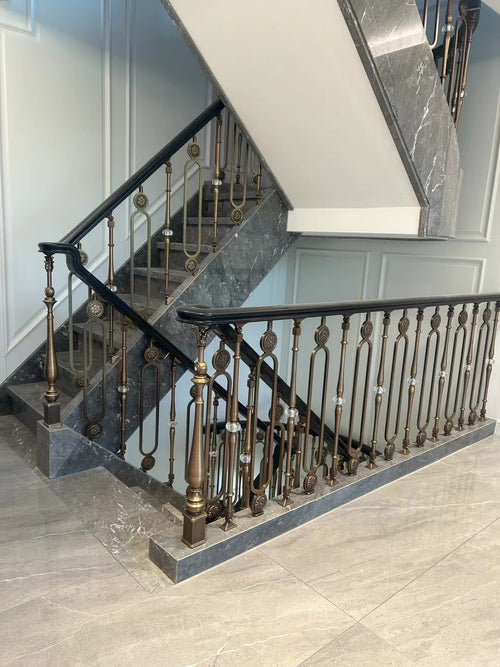 austaircase  Villa High-End Iron Stair Balustrade