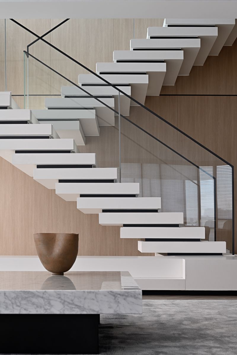 Modern Interior Stacking Staircase