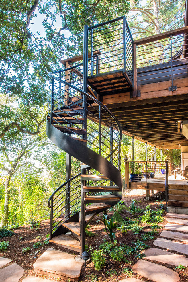 Modern design interior spiral staircase
