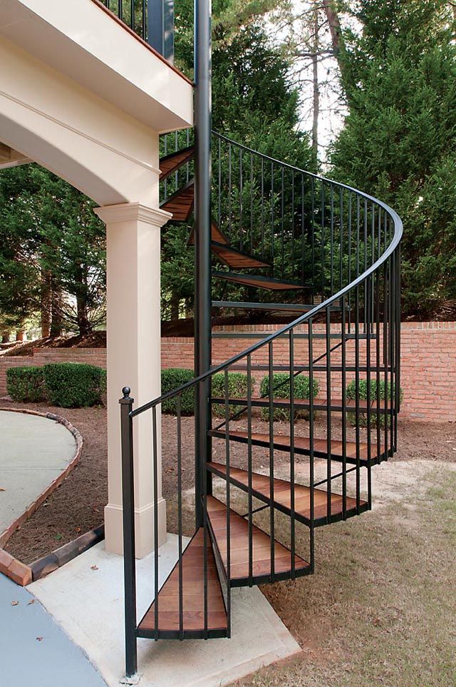 Modern design interior spiral staircase