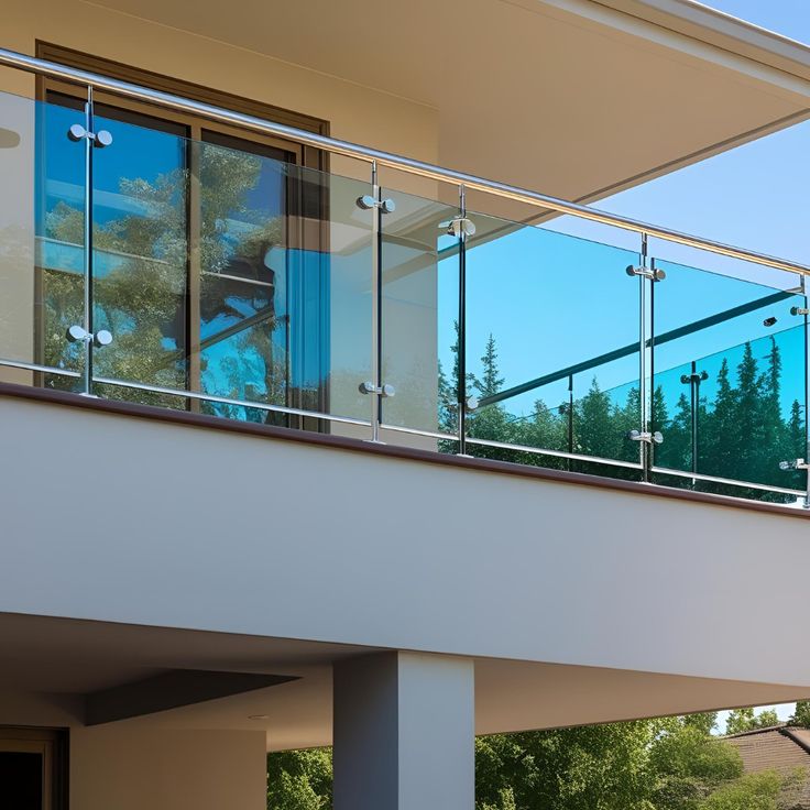 austaircase Modern Steel Glass Balcony Railing