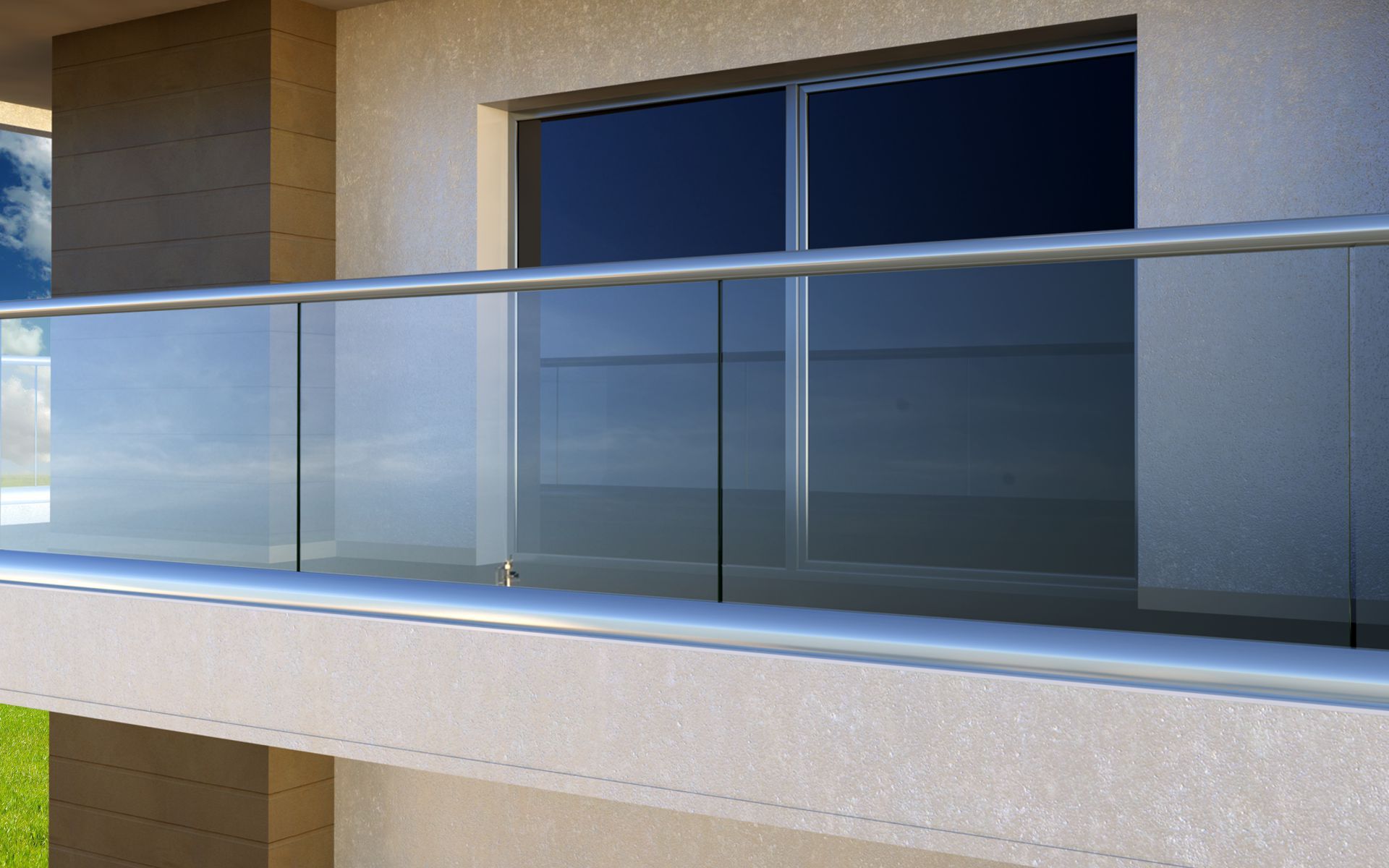 austaircase Modern Exterior Stainless Steel Railing for Luxury Developments