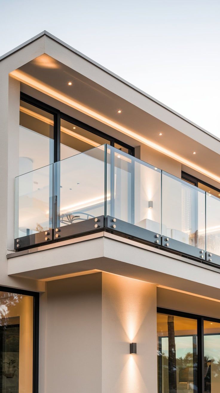 austaircase Premium Frameless Glass Railing System with Stainless Steel