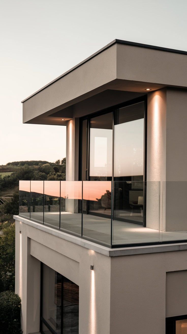 austaircase Premium Frameless Glass Railing System with Stainless Steel