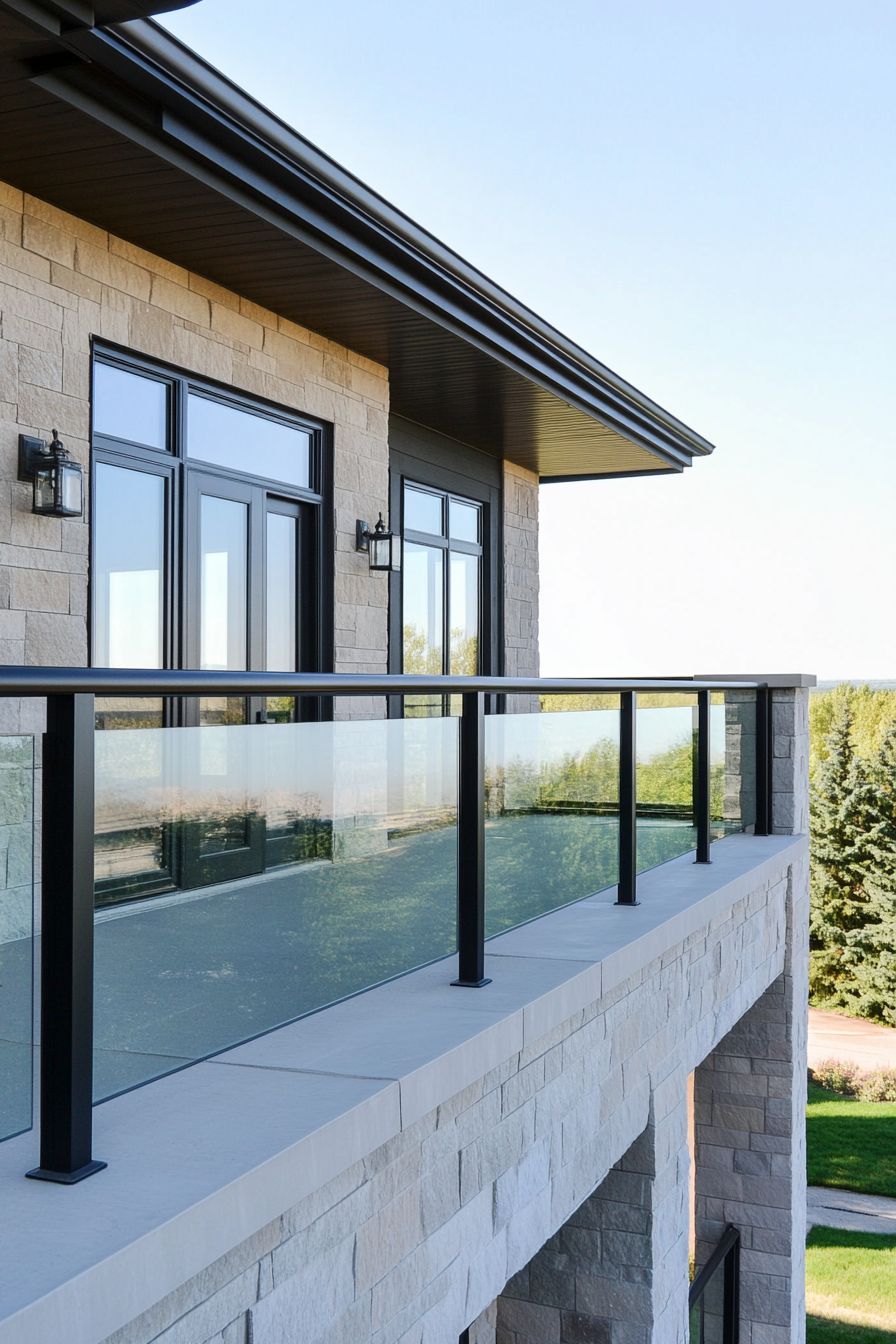 austaircase Modern Exterior Stainless Steel Railing for Luxury Developments