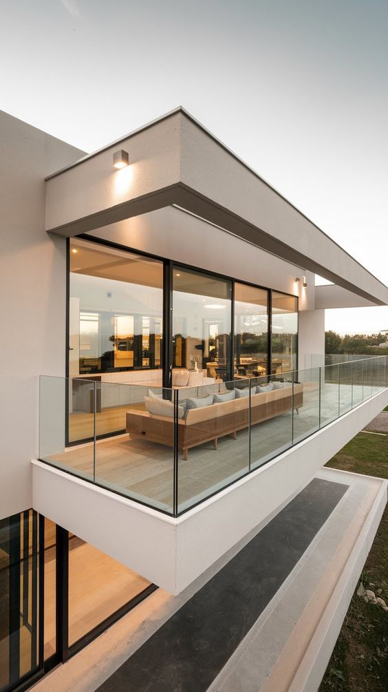 austaircase Premium Frameless Glass Railing System with Stainless Steel