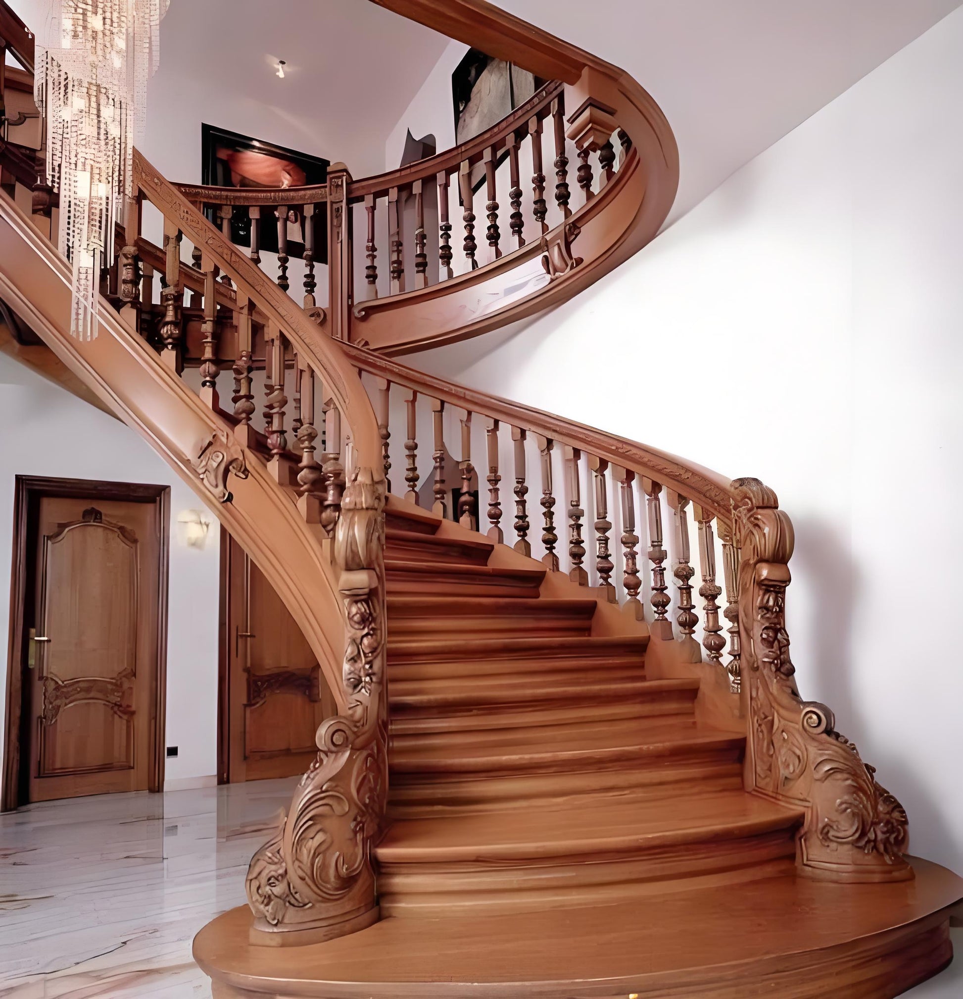 austaircase Premium Solid Timber Staircase for High-End Estates