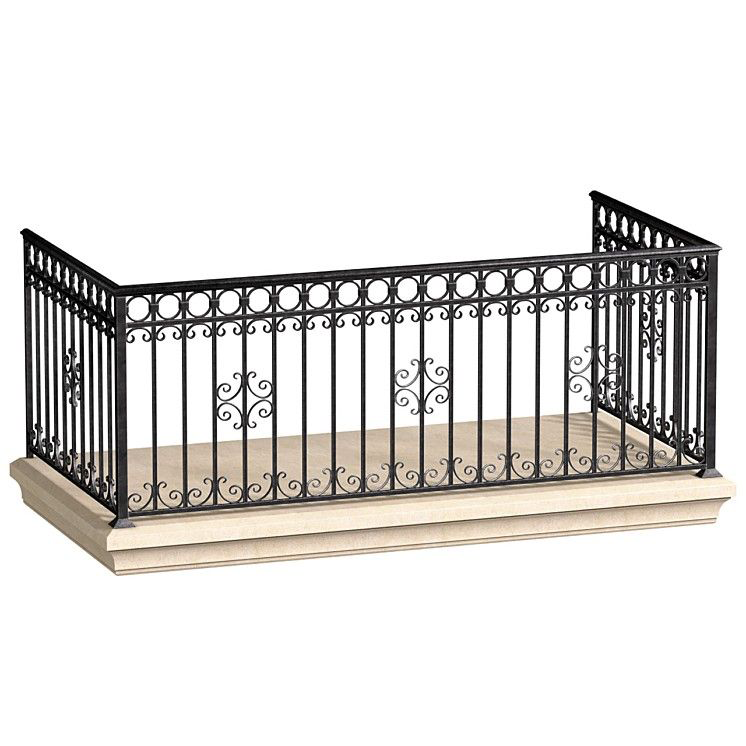 austaircase Luxury Wrought Iron Railing For Commercial Projects