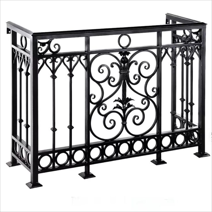 austaircase Matte Black Heavy-Duty Outdoor Iron Railing For Hotel project