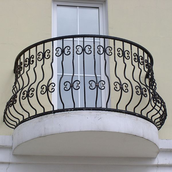 austaircase Curved Iron Railing balcony&Terrace For Hotel and Residential Project