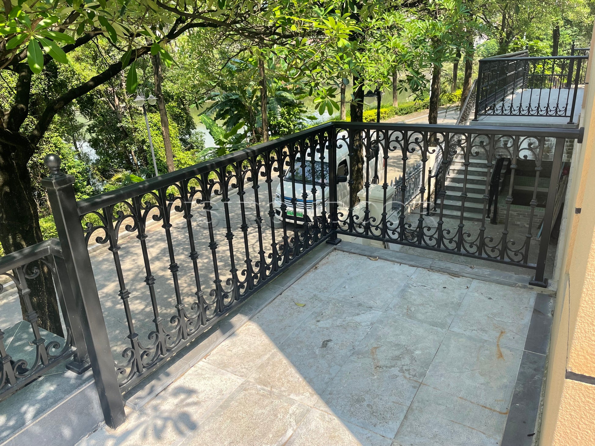 austaircase Customized Wrought Iron Railing Outdoor For Hotel&Home Project