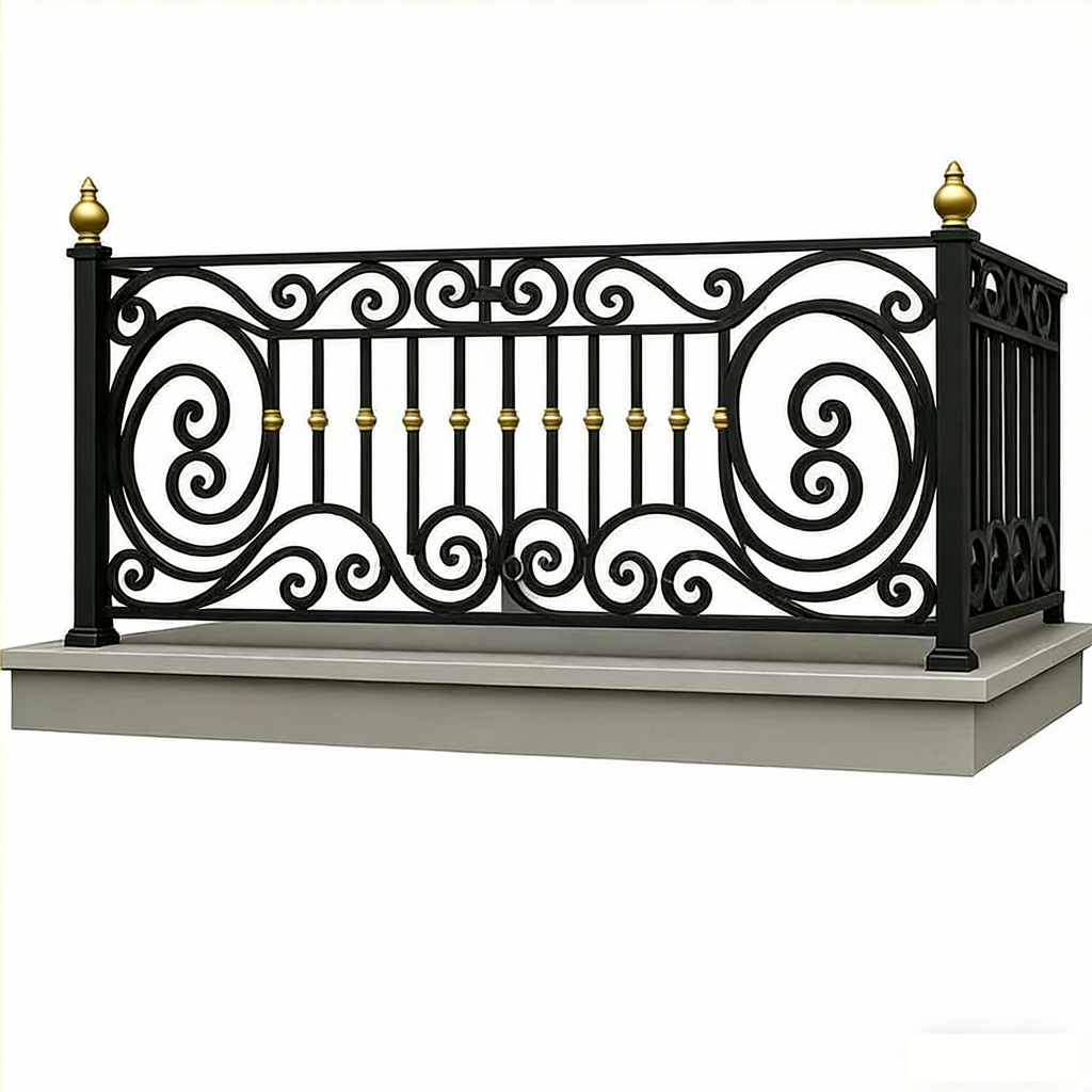 austaircase Balcony Wrought Iron Railing For Home&Hotel Project
