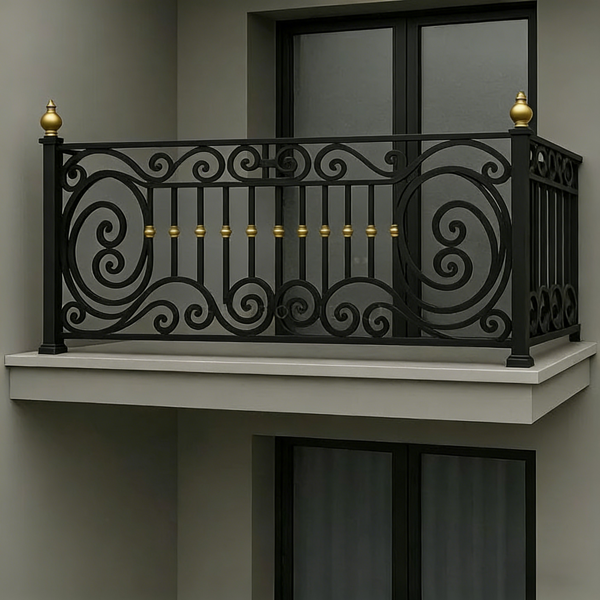 austaircase Balcony Wrought Iron Railing For Home&Hotel Project