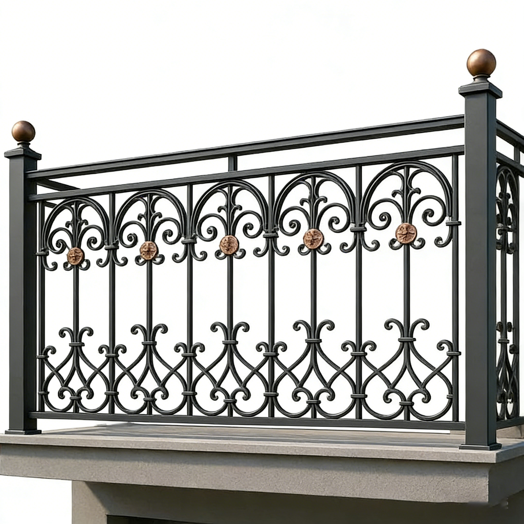 austaircase Exterior Wrought Iron Railing Residential & Commercial Project
