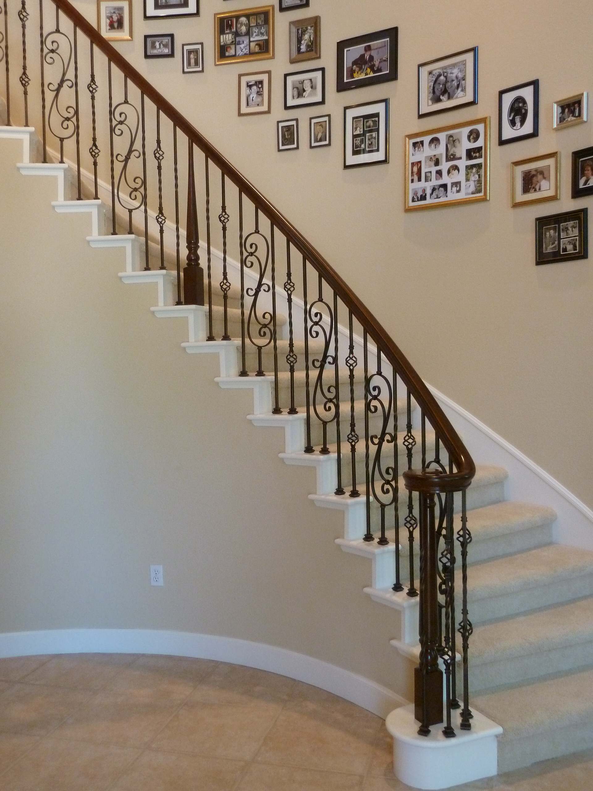austaircase Curved Wrought Iron Stair Balustrade