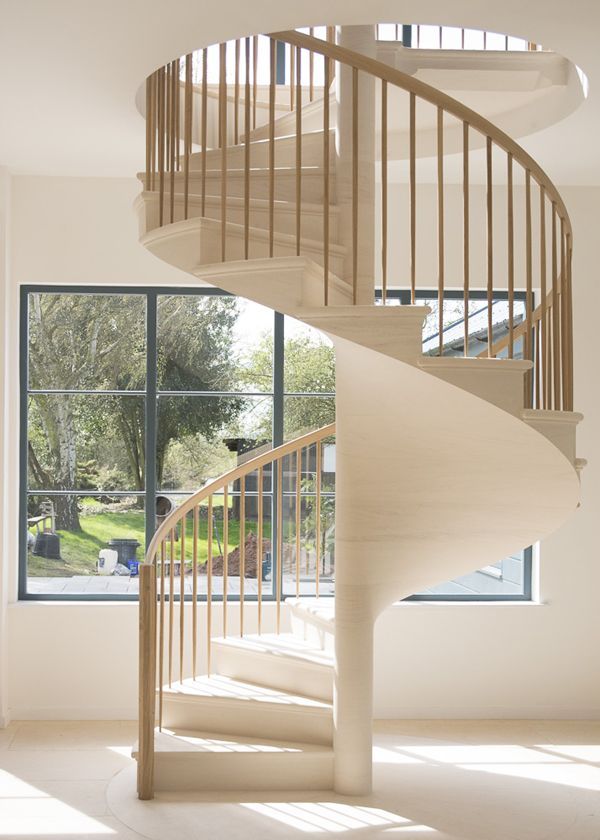 Oak Wood  Interior Spiral staircase