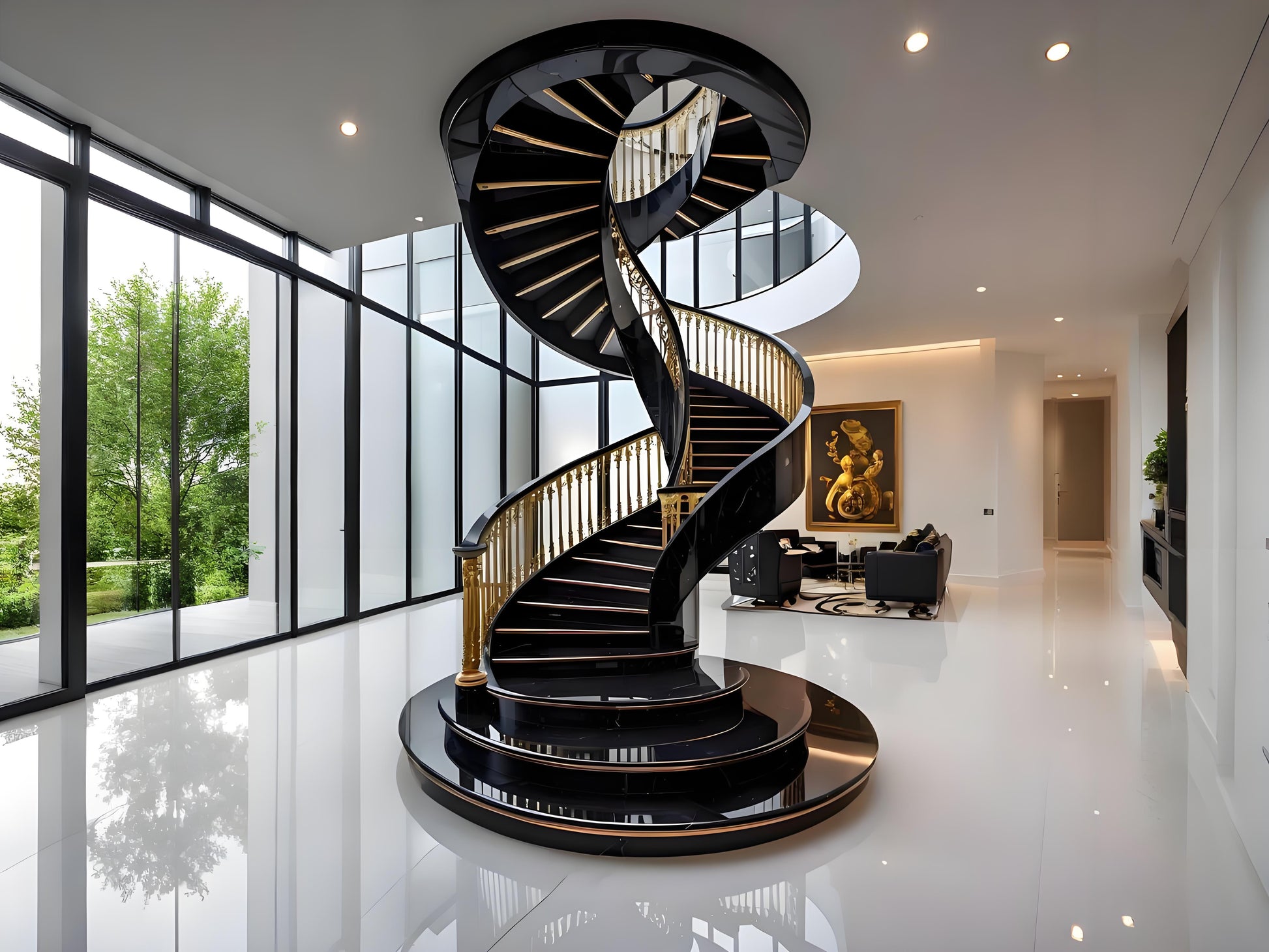 Exclusive Indoor Curved Staircase