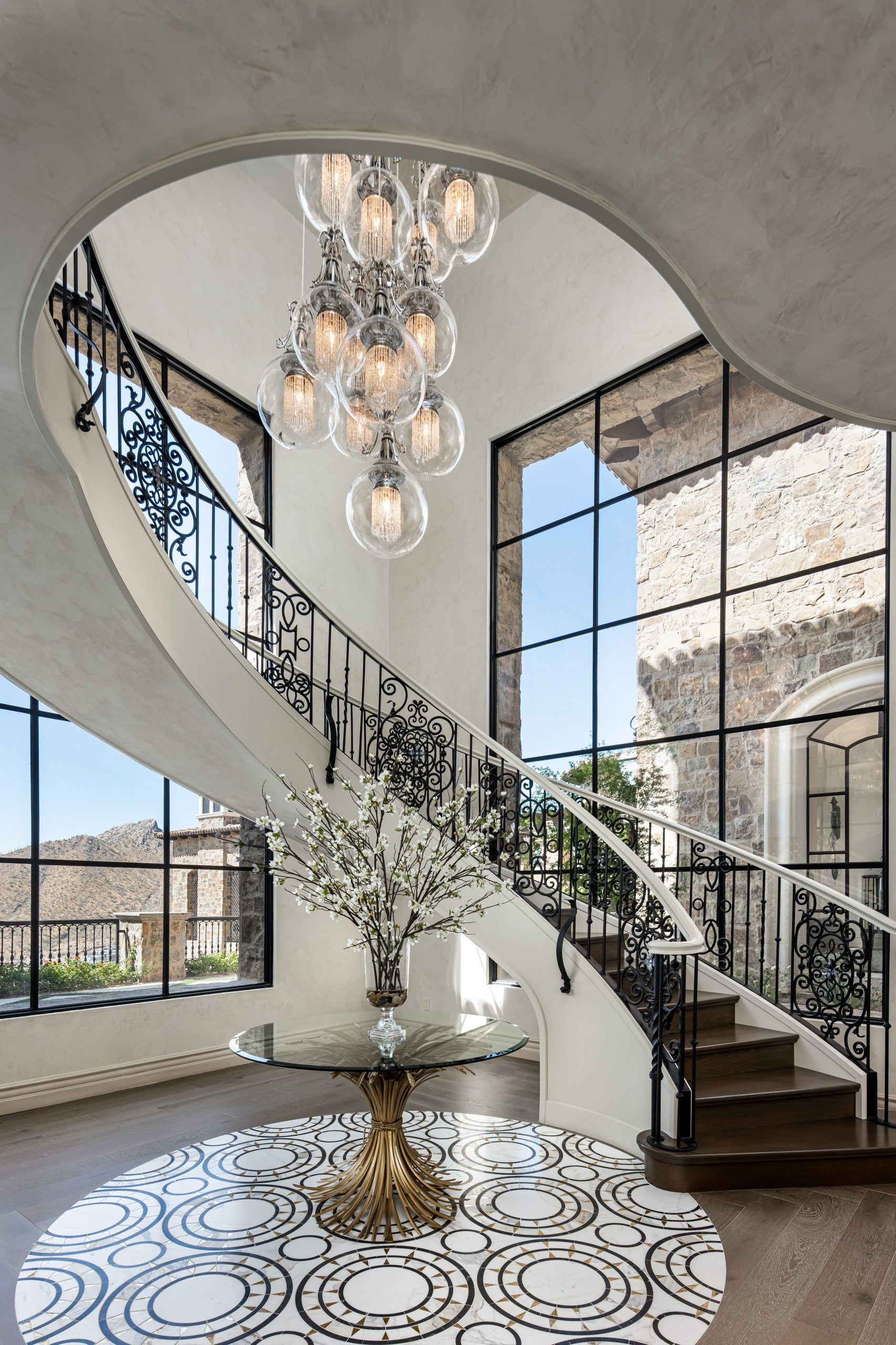 Luxury wrought iron balustrade