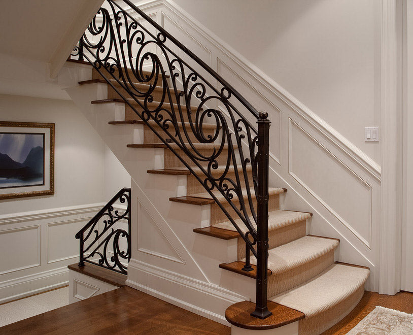 austaircase Luxury Curved Stair Balustrade For Hotel&Villa